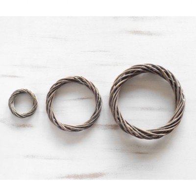 Στεφάνι Μπαμπού 8cm Natural Grey_15A1467